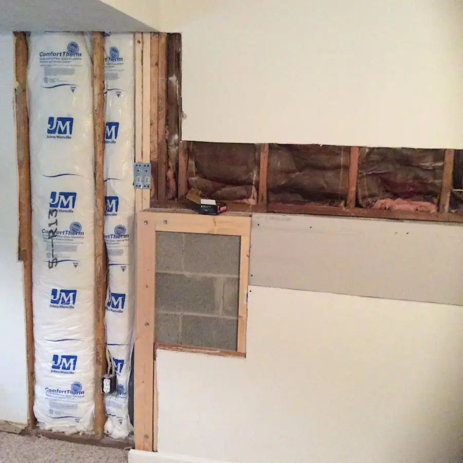 Wall insulation replacement during Structural Drying in Chattanooga